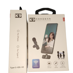 MICROPHONE DOUBLE SANS FILS K9 C/IOS/V8